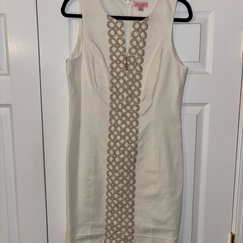 Lilly Pulitzer Ivory Sleeveless Dress